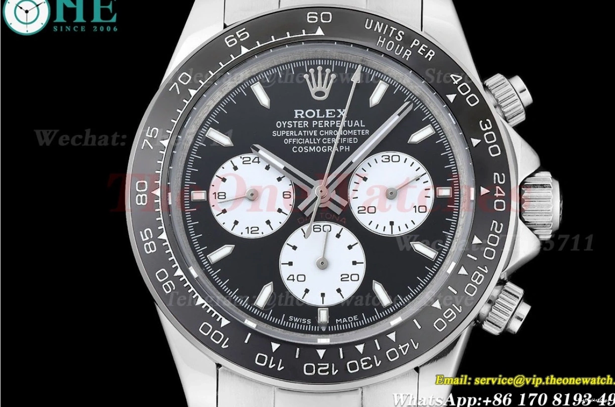 SS 40mm A3836 White Black GDF Daytona SS 1230